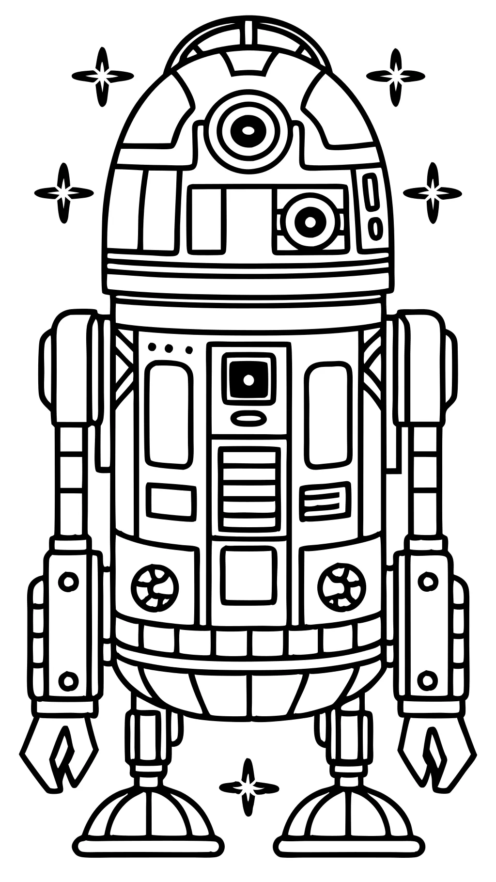 Página para colorear R2D2